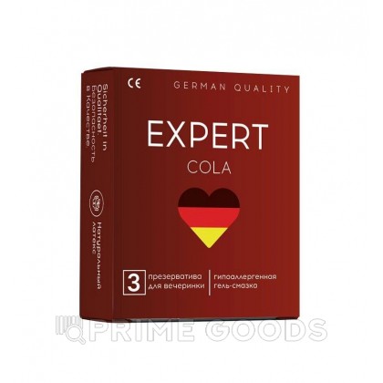 Презервативы EXPERT COLA № 3 (с ароматом колы), 3 шт. от sex shop primegoods