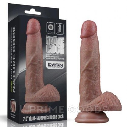 Фаллоимитатор Lovetoy (18,5×3,7 см) с двойной плотностью от sex shop primegoods