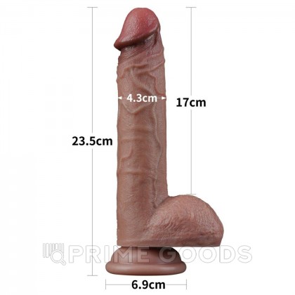 Фаллоимитатор реалистичный двухслойный Nature cock (23,5*4,3 см.) от sex shop primegoods фото 4