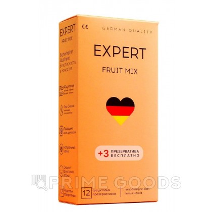 Презервативы EXPERT FRUIT MIX № 12+3 (с фруктовым ароматом), 12+3 шт. от sex shop primegoods