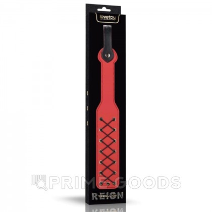 Паддл Rebellion Reign красный с шнуровкой от sex shop primegoods