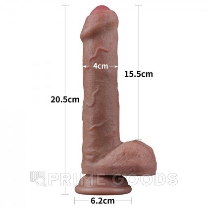 Реалистичный фаллоимитатор Nature cock (20,5*4 см.) от sex shop primegoods фото 4