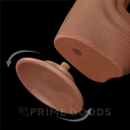 Реалистичный фаллоимитатор Lovetoy King Sized Sliding Skin (29×5,4 см) коричневый с двойной плотностью от sex shop primegoods фото 8
