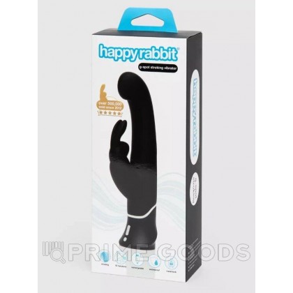 Вибратор для G-точки Happy Rabbit Stroker черный от sex shop primegoods фото 6