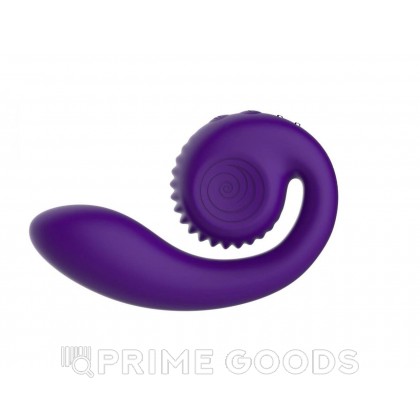 Вибратор  с двойной стимуляцией Snail Vibe Gizi, фиолетовый от sex shop primegoods фото 2