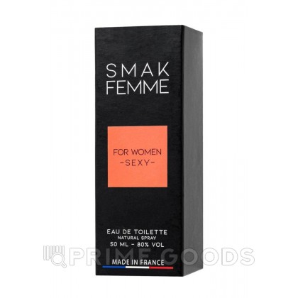 Туалетная вода с афродизиаками RUF SMAK FEMME для женщин, 50 мл от sex shop primegoods фото 4