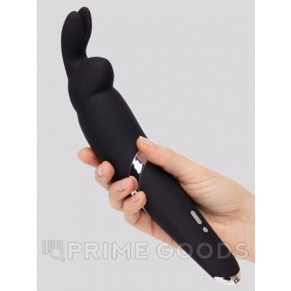 Вибратор Happy Rabbit перезаряжаемый, черный от sex shop primegoods фото 4