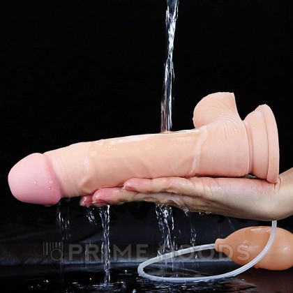 Реалистичный фаллоимитатор Lovetoy (22,9×4,6 см) с имитацией семяизвержения от sex shop primegoods фото 7