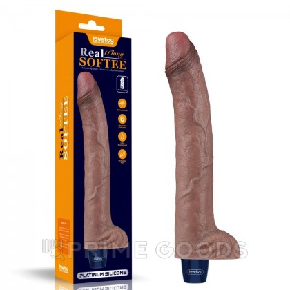 Реалистичный вибратор REAL SOFTEE (27*4 см.) от sex shop primegoods