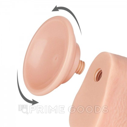 Реалистичный фаллоимитатор Lovetoy Sliding Skin (22×3,7 см) с двойной плотностью телесный от sex shop primegoods фото 10