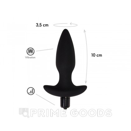 Анальная пробка с вибрацией Hati CORE, черный от sex shop primegoods фото 3