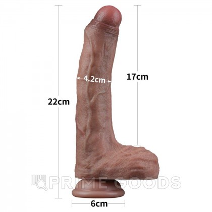 Фаллоимитатор Lovetoy Nature Cock (22×4,2 см) с двойной плотностью от sex shop primegoods фото 12