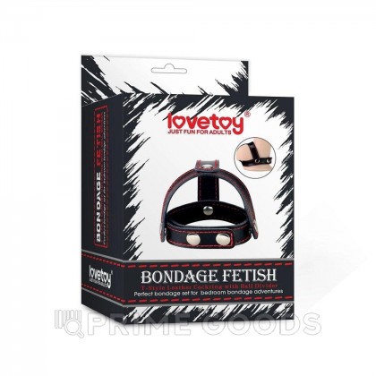 Кожаный бондаж на мошонку и пенис Bondage Fetish Lovetoy от sex shop primegoods