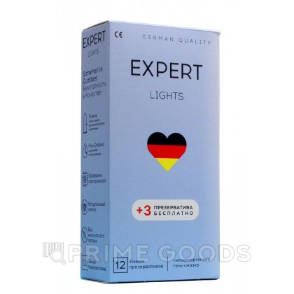 Презервативы EXPERT LIGHTS № 12+3 (ультратонкие), 12+3 шт. от sex shop primegoods