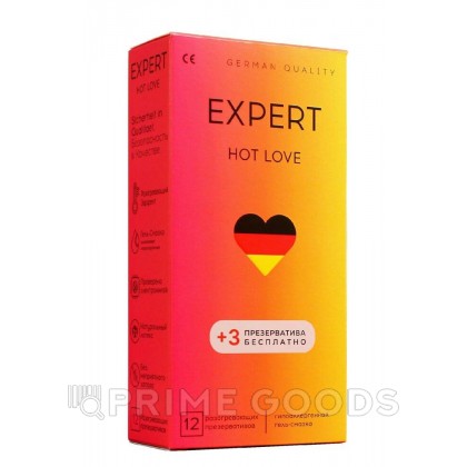 Презервативы EXPERT HOT LOVE № 12+3 (с разогревающим эффектом), 12+3 шт. от sex shop primegoods