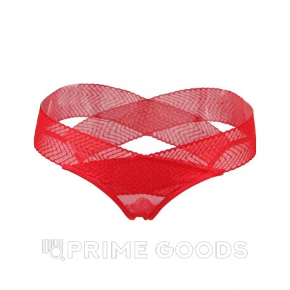 Трусики с доступом Ladies красные (XS-S) от sex shop primegoods фото 4