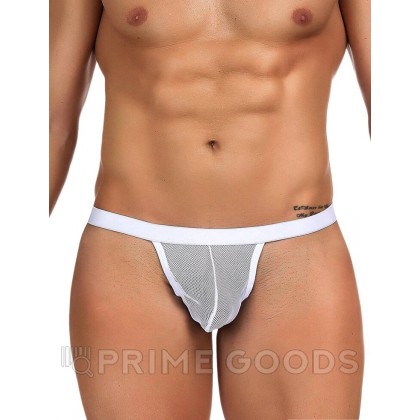 Стринги мужские в сетку белые (размер S) от sex shop primegoods