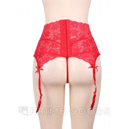Пояс для чулок на высокой посадке Red Sexy Lace (XS-S) от sex shop primegoods фото 6