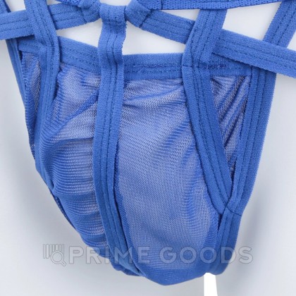 Мужские сексуальные трусики на ремешках синие (S) от sex shop primegoods фото 5