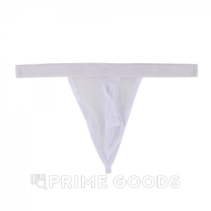 Стринги мужские в сетку белые (размер S) от sex shop primegoods фото 3