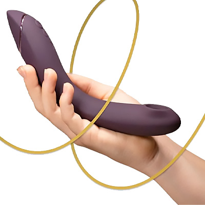Стимулятор G-точки Womanizer Og с технологией Pleasure Air и Вибрацией Фиолетовый